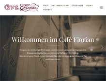 Tablet Screenshot of cafe-florian-bayreuth.de